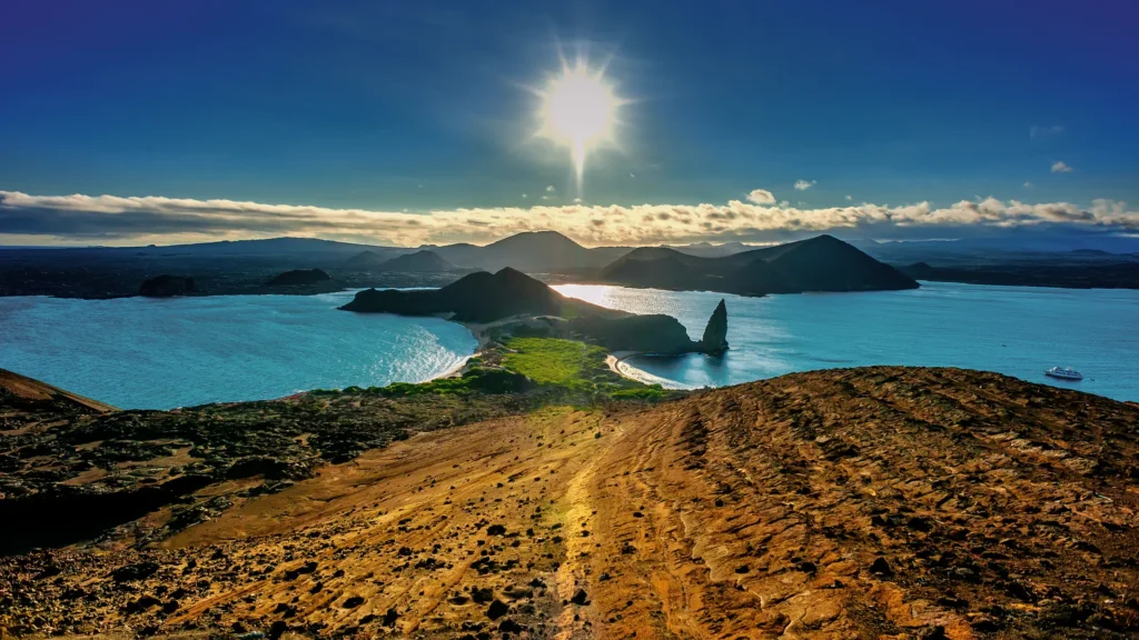 Bartolome Island and Pinnacle Rock in Galapagos, Ecuador