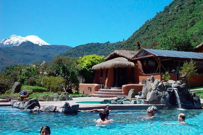 High-altitude lagoon surrounded by green Andean mountains near Papallacta, Ecuador.
